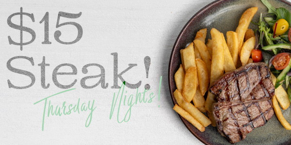 $15 steak special | eat and drink